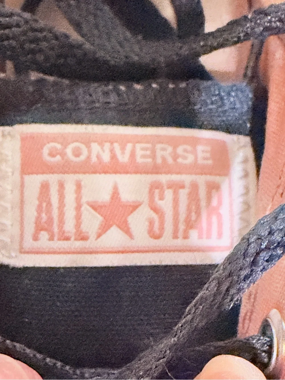 Converse Girl's CTAS Madison OX Black/Rust Pink/White Sneakers - Size 1